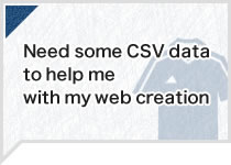 Need some CSV data to help me with my web creation