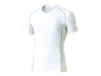 V-Neck Short Sleeve Base Layer Top